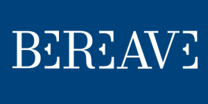 Bereave logo bluea and white