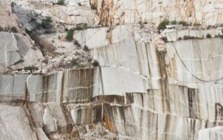 Photograph of a granite rock quarry