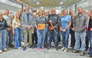 Group photo from the Ribbon Cutting at the new Des Moines Winterset Production Facility on September 25, 2026.