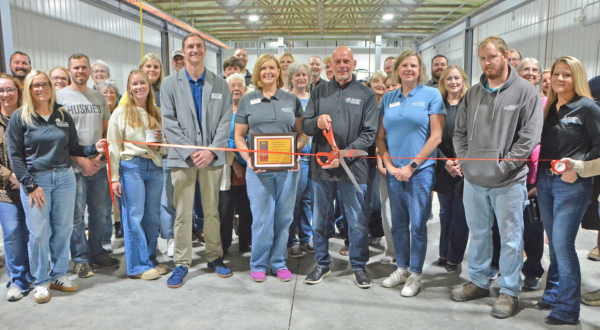Group photo from the Ribbon Cutting at the new Des Moines Winterset Production Facility on September 25, 2026.
